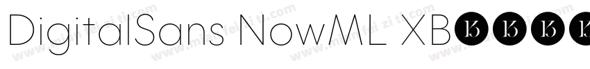 DigitalSans NowML XB字体转换